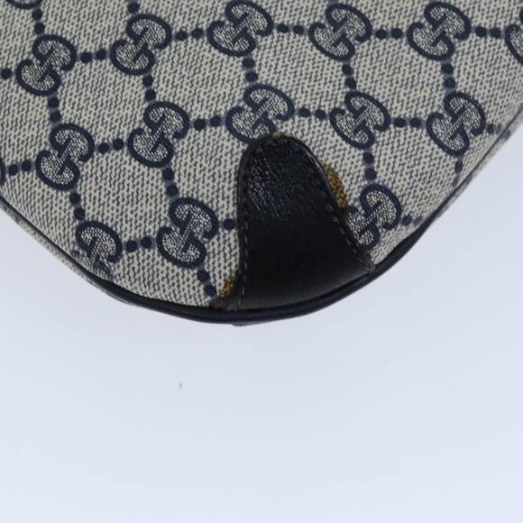 GUCCI GG Supreme Sherry Line Shoulder Bag Pvc Navy Red 39 02 026 - Picture 13 of 16